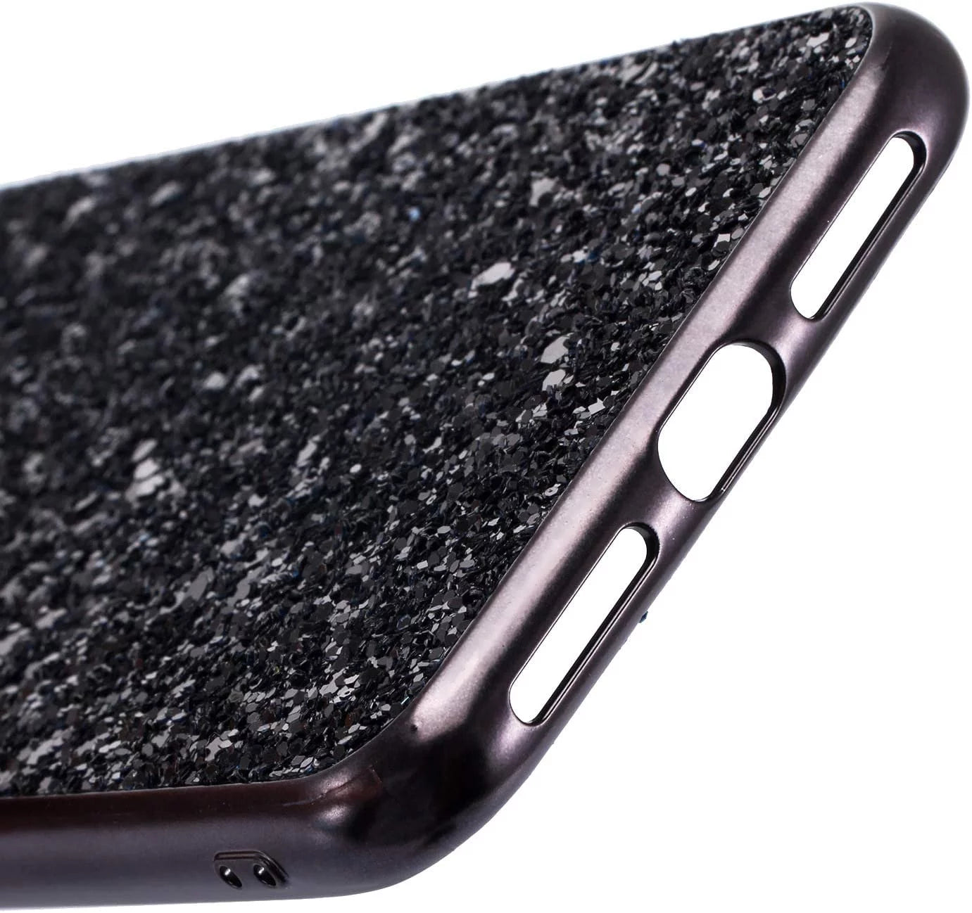Compatible with Iphone Case,Crystal Diamond Glitter Bling Sparkly Soft Shockproof Cover for Women Girls Phone Case (Black,Iphone 12 Pro)