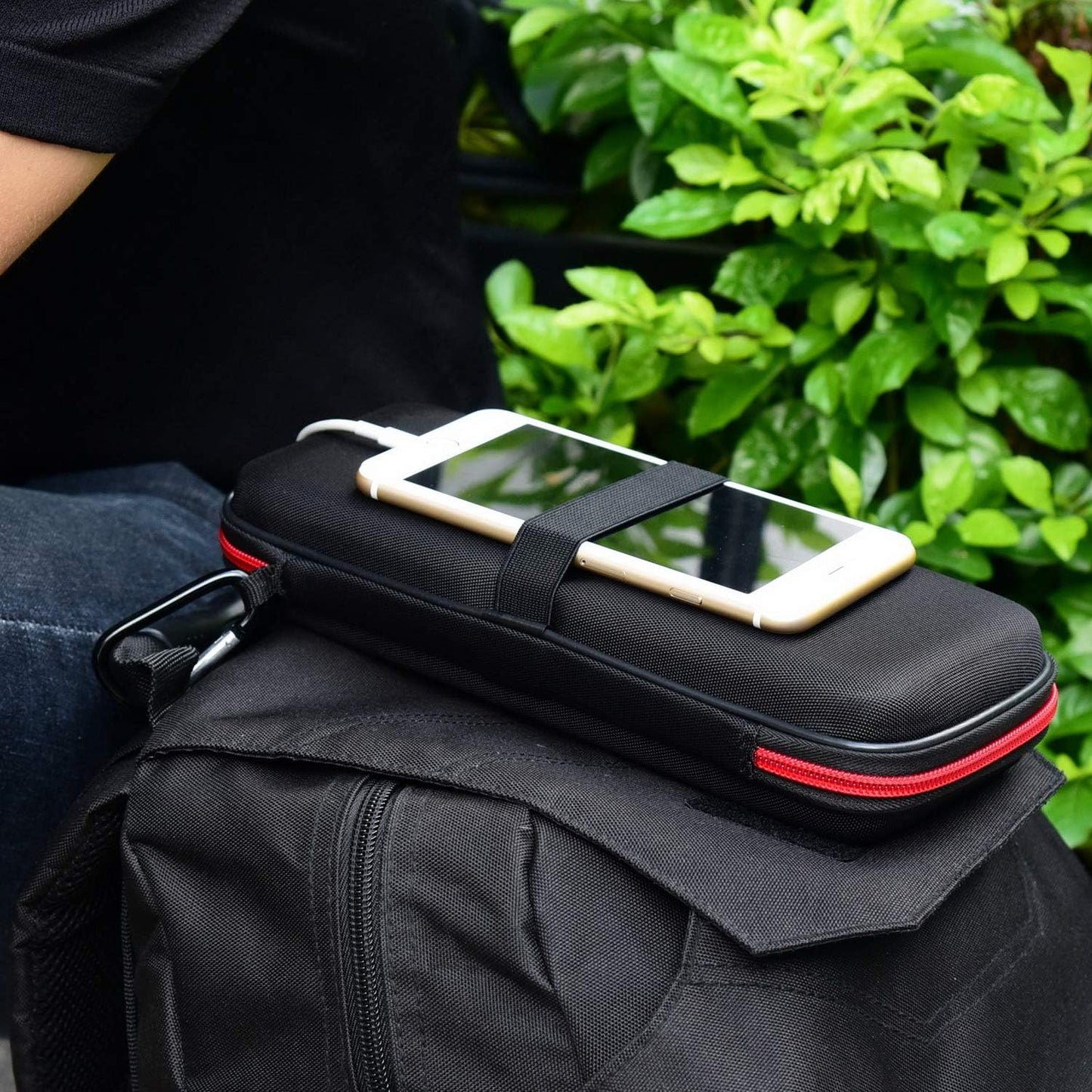 Hard Travel Case Fit for Ravpower 26800/20100/20000Mah, Anker Power Core 26800Mah/Powercore +26800Mah, Dulla M50000 Power Bank 12000Mah, ROMOSS 30000Mah, Lab599 Tx500 Radio by (Large Black)