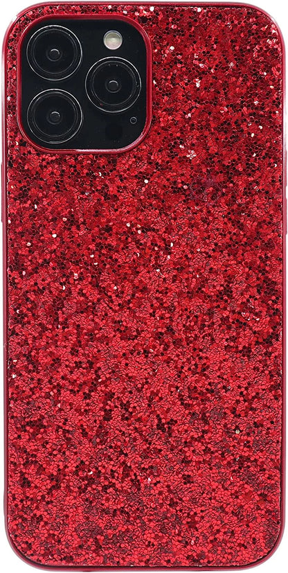Compatible with Iphone Case,Crystal Diamond Glitter Bling Sparkly Soft Shockproof Cover for Women Girls Phone Case (Black,Iphone 12 Pro)
