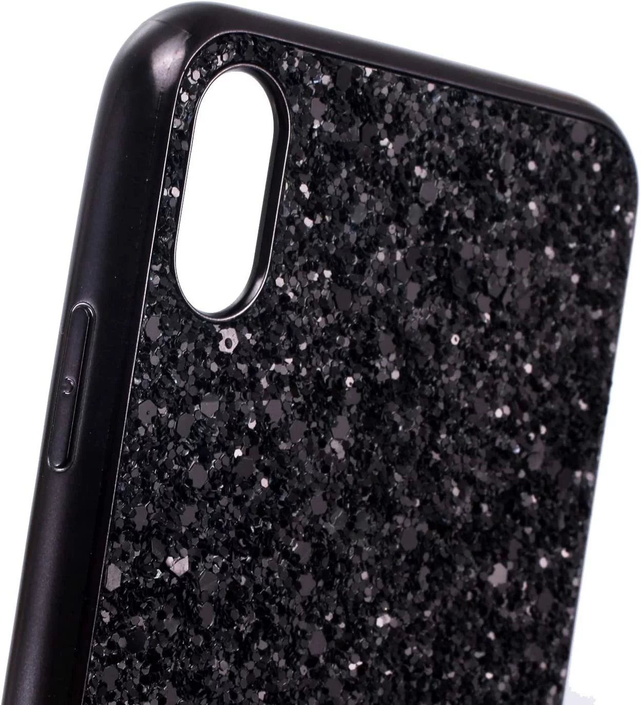 Compatible with Iphone Case,Crystal Diamond Glitter Bling Sparkly Soft Shockproof Cover for Women Girls Phone Case (Black,Iphone 12 Pro)