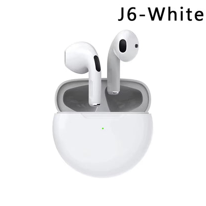 TWS Pro 6 Earphone Bluetooth Headphones with Mic 9D Stereo Hifi Earbuds for Xiaomi Samsung Android Wireless Bluetooth Headset