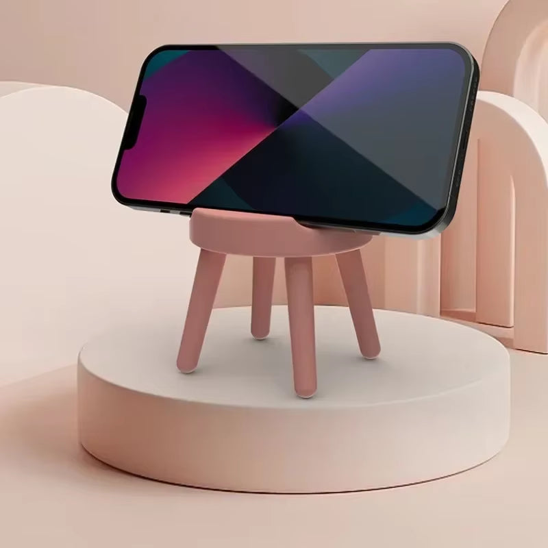 Creative Cute Phone Holder Chair Shape Desktop Phone Holder Stands Mobile Phone Accessories