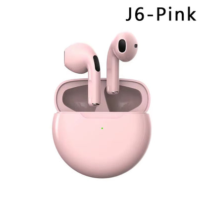 TWS Pro 6 Earphone Bluetooth Headphones with Mic 9D Stereo Hifi Earbuds for Xiaomi Samsung Android Wireless Bluetooth Headset