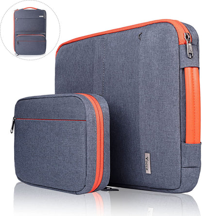 Laptop Sleeve Case, Smart Computer Carrying Bag with Detachable Accessory Pouch Compatible with 13-13.3 Inch Macbook Air/Macbook Pro M1 14 2021,13.5 Surface Book 3/2 XPS Chromebook, Waterproof