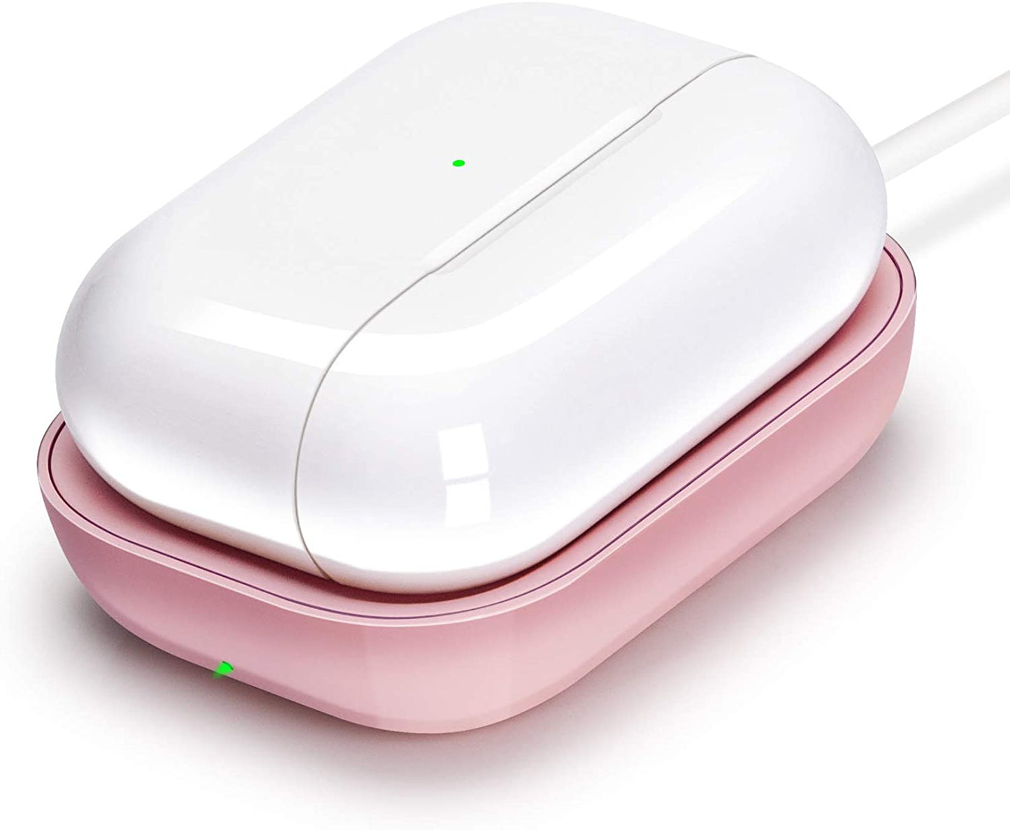 Qi Charger for Airpods 3, Wireless Charger for Apple Airpod 3/Airpods 2/Airpods, Wireless Charging Station for Airpods 3/Airpods Pro Wireless Charging, Wireless Charging Pad for Airpods Pro-Pink